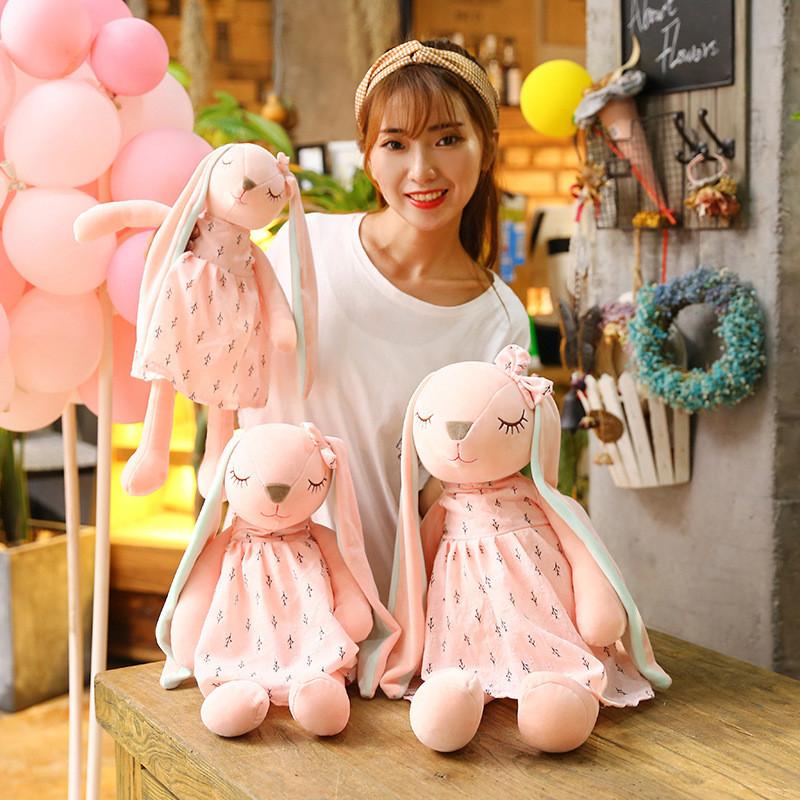 Long Eared Adorable Bunny Plush Toy Cute Rabbit Stuffed Animal Perfect Gift
