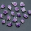 6Pcs, Raw Amethyst Pendant, Irregular Natural Crystal Jewelry for Women & Teens | Spiritual Healing, Anxiety Relief Gifts | Boho 2025 (Viral TikTok)