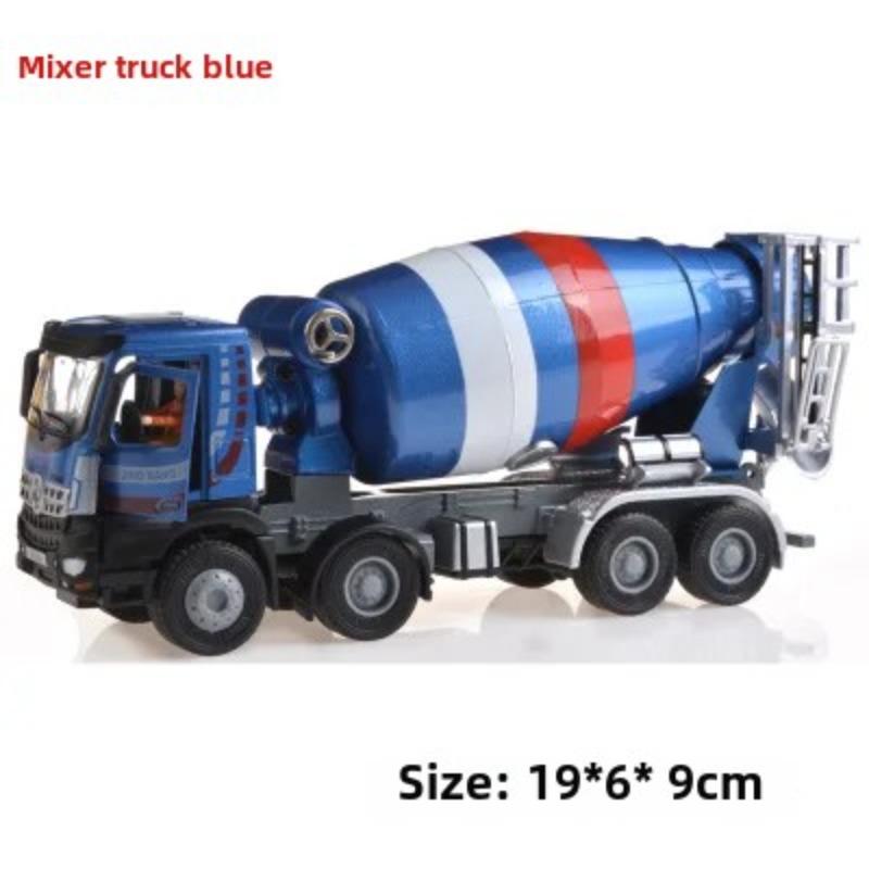 Exquisite Alloy Cement Mixer Truck Model,1:50 Mixer Truck Construction Truck Toy In Original Packaging