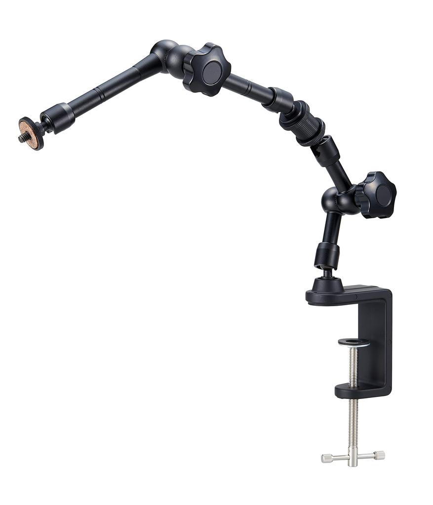 HOZAN Flexible Arm for Optical Camera Compact and Lightweight for Easy Clamp Mounting Prevents Desk Equipment, Mounting, Portability, Damage, L-803