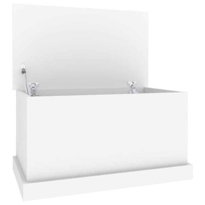 VidaXL Boîte de rangement blanc 70x40x38 cm bois d'ingénierie 816504
