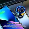USB C Autoladegerät Schnellladung Auto-Schnelllader Schnelles Autoladegerät mit Kopf Mehrport-Legierung Multifunktionales USB-Autoladegerät für