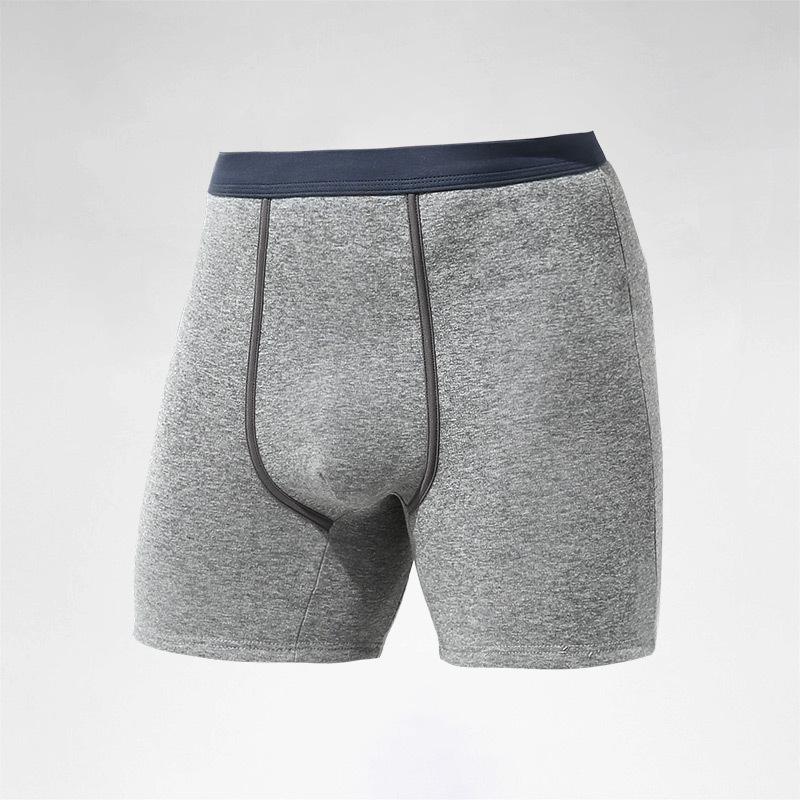Men's Thermal Plus Velvet Long Boxer Shorts for Autumn/Winter