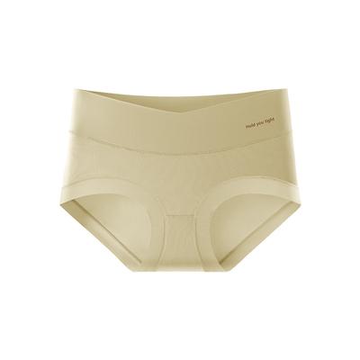 Sexy onderbroek met middelhoge taille voor dames naadloze maagkrimpende moerbeizijde antibacteriële grote ademende slip