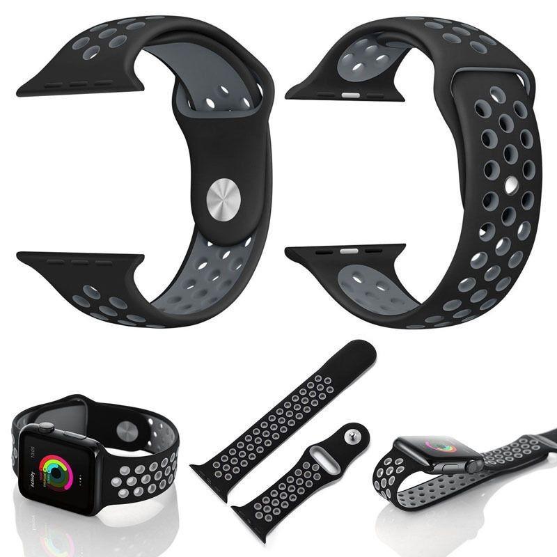 Silicone Replacement Sport Wrist Bracelet Watch Strap Suitable For Iwatch Apple
