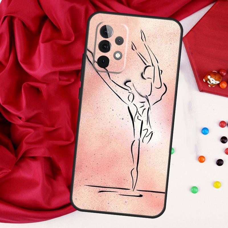 Ballerina Ballet Dancer Girl For Samsung Galaxy A15 A55 A53 A33 A35 A22 A32 A52 A54 A34 A14 A56 A36 A26 A16 A05 A06 Case
