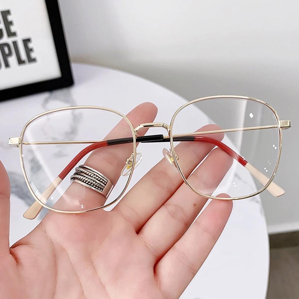 Mode Retro Metall runder Rahmen Anti Blaulicht Brille Frauen Computer Gaming Augenschutz klassische Brille schlichte Brille