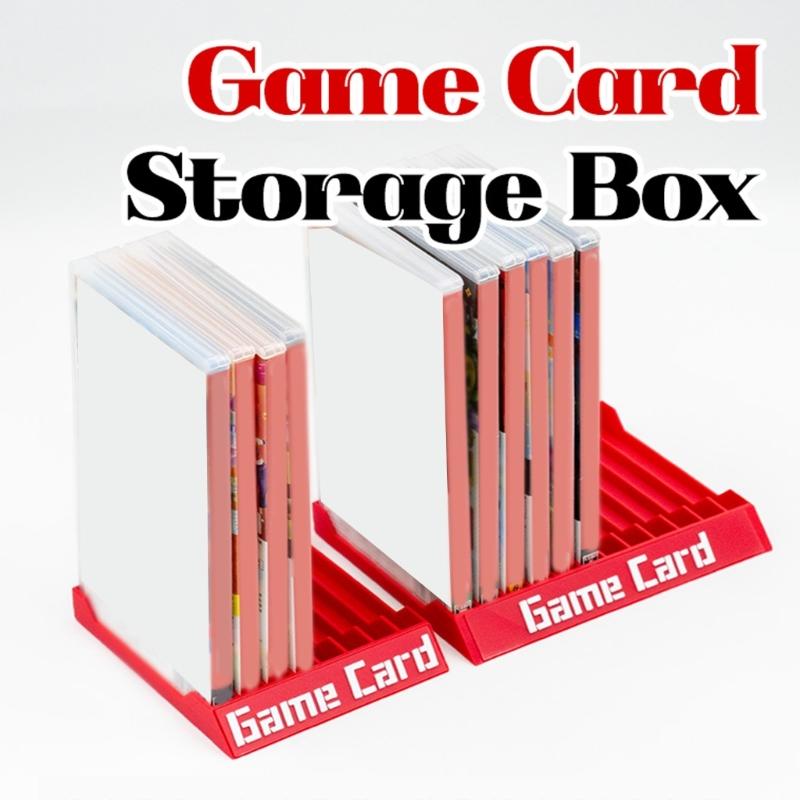 Supporto per Scatole di Carte da Gioco da Scrivania per NS, Contenitore Visibile e Accesso Rapido, Supporto per Uso Quotidiano sulla Scrivania e Sfoglia Rapida