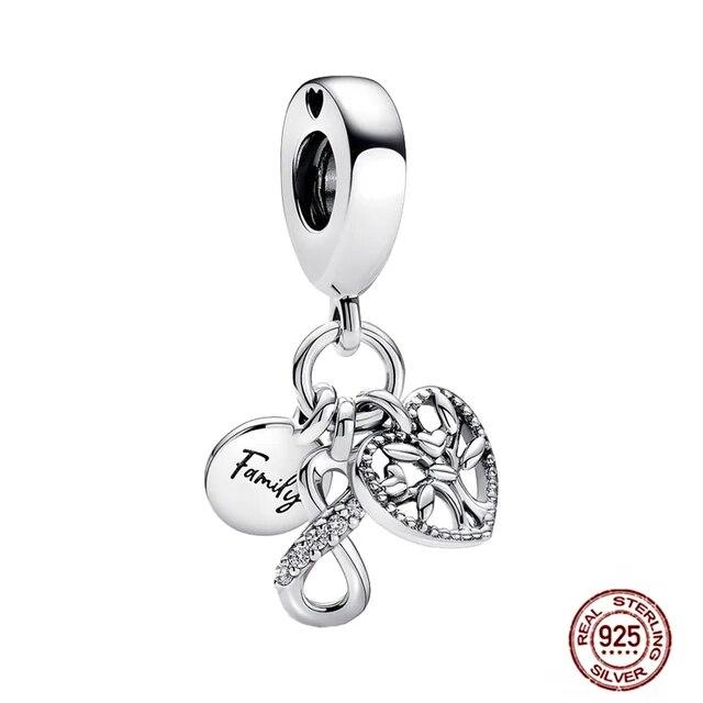 Charms FitFashion 925 Silver Original Bracelet Luminous Firefly Butterfly Turtle Feather Blue Eyes Beads DIY Daily Jewelry Gift