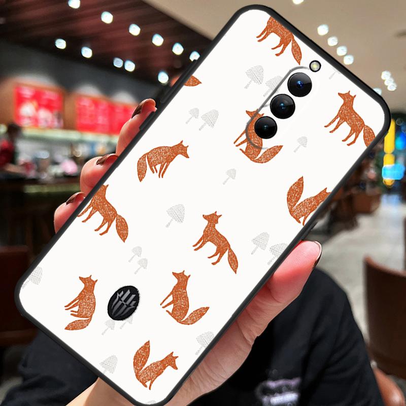 Cartoon Foxes Animal Case For ZTE Nubia Red Magic 10S 10 8 9 8S 9S 11 Pro Plus 5G 6R 6 7 6S 7S Pro 10 Air Cover