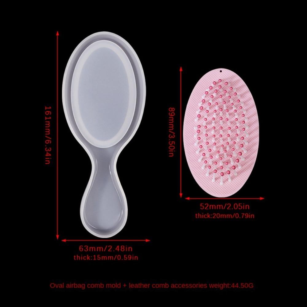 Кристальная Эпоксидная Смола Подушка Безопасности Расческа Зеркало Силиконовая Форма Ручка Воздушная Подушка Форма Расчески Домашний Декор B