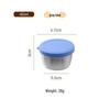 Reusable Sauce Cup with Macaron Lid - 304 Stainless Steel, 40/50/70ML, Portable Dipping or Seasoning Dish.