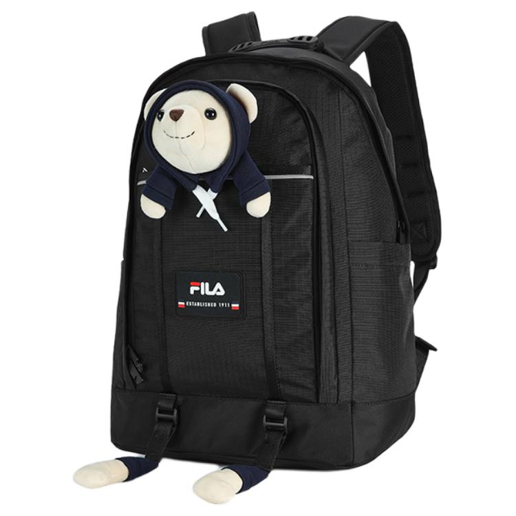 New FILA Fabric Backpack Extra Small Unisex Black F13U449133FBK
