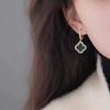 New Korean Style Earrings Ear Studs Lucky Four-Leaf Clover Ear Clips INS High-End Feel Ear