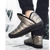 Botas de nieve de terciopelo para mujer, zapatos informales de lona, cálidos, impermeables, de algodón, de caña alta, gruesos, antideslizantes, para invierno