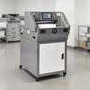 Elektrischer Papierabschneider, Programmierbare Metall-Papierabschneidemaschine, 457 mm Schnittbreite, 58 mm Schnittstärke, Elektrischer hydraulischer Guillotinen-Trimmer