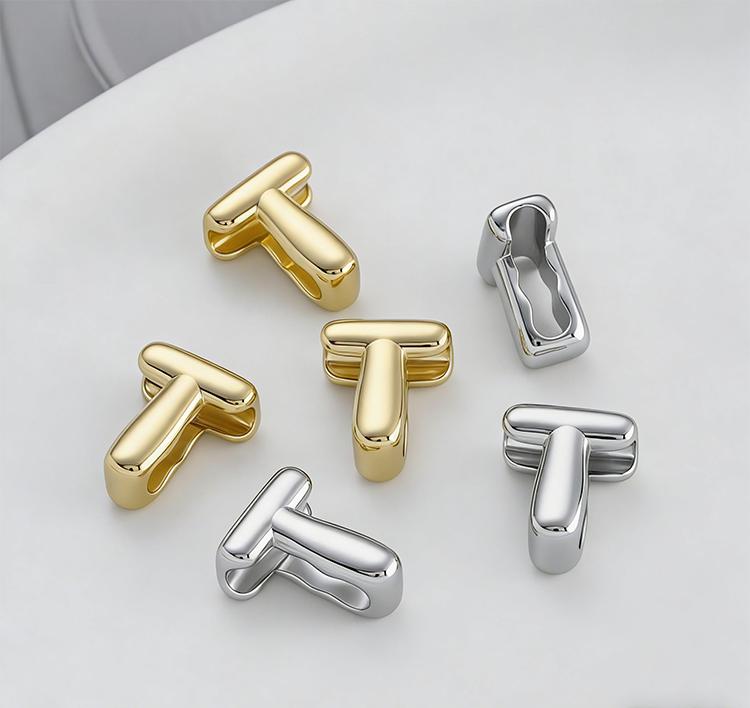 1pc Alphabet Bead Polished Design Mini 3D Bubble 26 Letter Charm for DIY Necklace Bracelet Jewelry Making