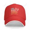 Multifunction Funny Eat Sleep Tennis Repeat Tennis Lover Sandwich Baseball Cap Unisex Sports Casual Caps Golf Hat Fishing Outdoors