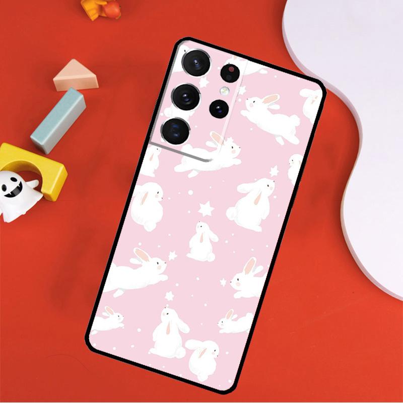 Rabbit Phone Case For Samsung Galaxy S25 Ultra S24 Ultra S9 S10 S20 S21 S22 S23 Plus S24 FE Cover