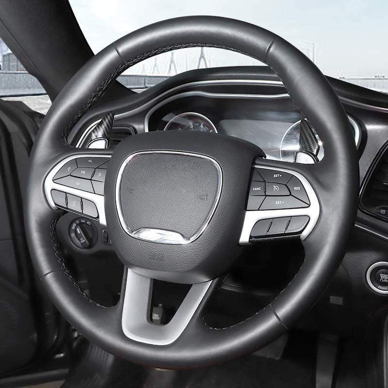 Paddle Shifter Air Conditioning Audio Switch Decoration Protective Cover For Dodge Charger For Challenger 2015 Up  Interior Accessories