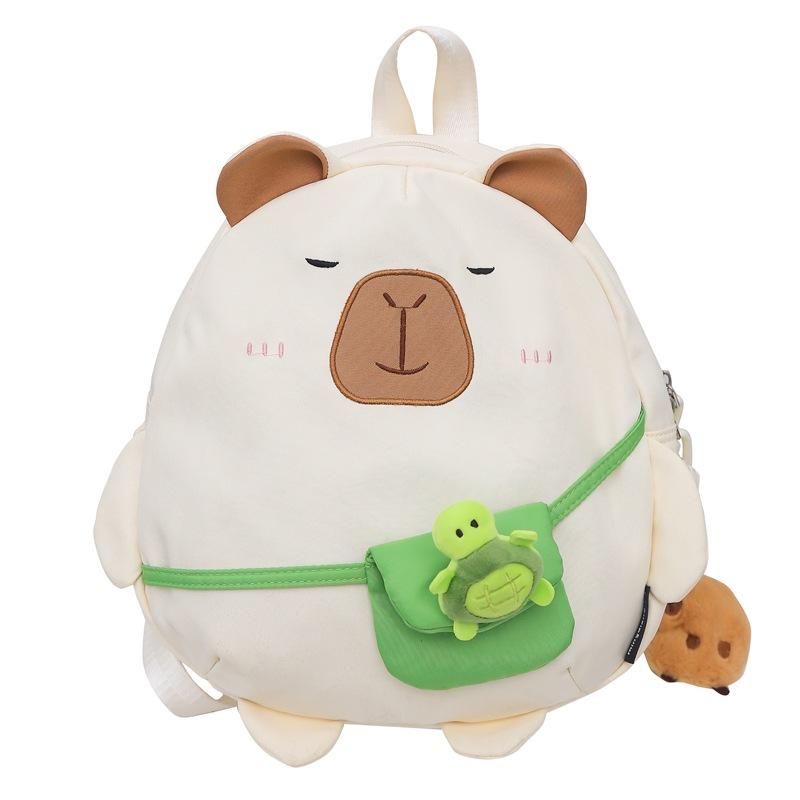 Mädchen Herz niedlicher Kapibara Rucksack Tasche große Kapazität Studenten Campus Schultasche Mädchen vielseitiger Aufbewahrungsrucksack