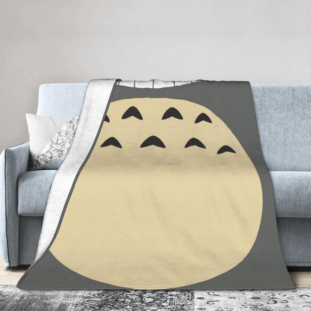 Cute T-Totoros Blanket Super Soft Warm Cartoon Grey Totoro Throw Blankets for Sofa 50x60 Inch Multi-size Bedding Throws