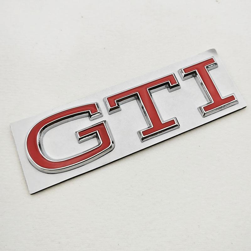 2026 Hot For VOLKSWAGEN VW 3D High-Quality Chrome Metal Logo GTI Emblem Car Trunk Sticker Badge For VW Golf 8/Polo/Jetta/Tiguan/