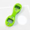 Green Bean Slicer Portable Manual Vegetable Slicer 10.5cm Long Non Toxic Plastic for Household Cooking