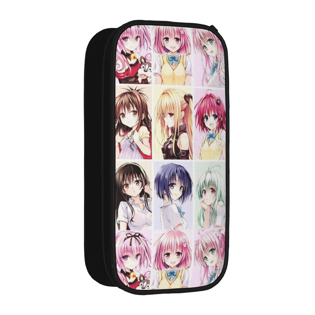 Lovely To Love Ru Aime Pencil Cases Pencilcases Pen for Student Large Storage Bag Students School Zipper Stationery