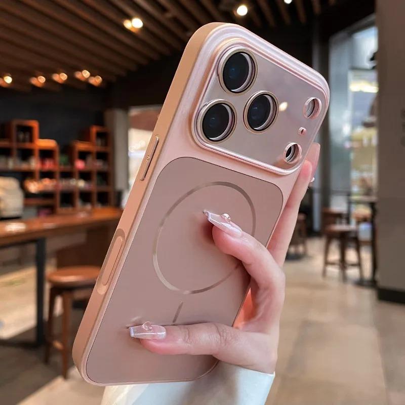 Luxus Matte Magnetische Handyhülle Für iPhone 17 16 Pro Max Stoßfeste Hüllen Für iPhone 17Pro 17 16 Pro Max Linsenschutz Abdeckung