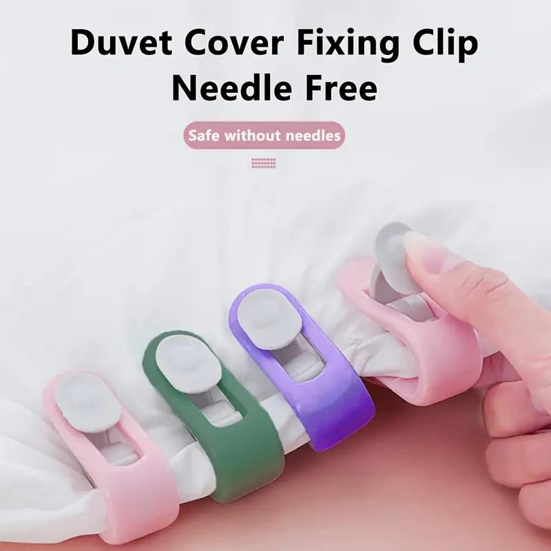 6Pcs Bedroom Bed Sheet Clips Quilt Holder Non-slip Quilt Blanket Clip Curtain Blankets Quilt Cover Clip Fastener Fixer Device