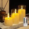 Acrylic Bullet-Shaped Remote-Controlled Flameless Candle Lamp