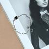 Silver Bracelet with Natural Onyx, Cubic Zirconia, Product Weight 2.32 G (2160281)