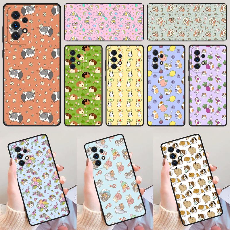Pattern Guinea Pig Cute phone case For Samsung Galaxy A42 A31 A40 A51 A71 A32 A80 A91 A52 A72 A20e A21S A50 A70 A11 A12 Cover