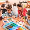 Shuttle Art Marker Pen Messy Easy To Can Be Used On Coloring Case Included Crayons, 48-Color Set, Retractable, Water-Based, Washable, Type, Safe,