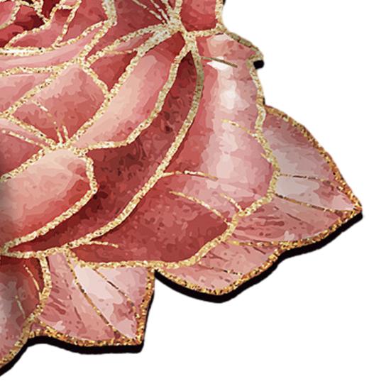 Floor Mat 3D Flower Design Anti-Slip Wear-Resistant Backing Quick-Drying Drainage Mat Bath Entrance Rug