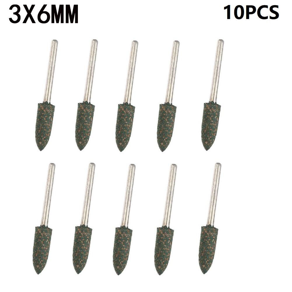 Polishing Burrs Improve Your Workpiece Finish with 10pcs 4 12mm Conical Rubber Polishing Burrs for Rotary Tools