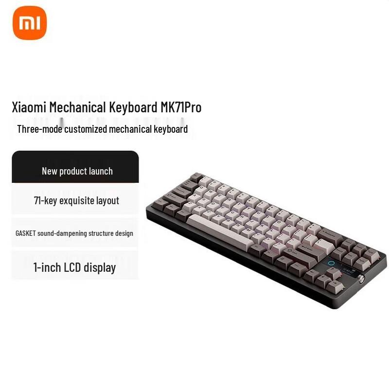 

Xiaomi MK71 Pro Lunar Rock Tri-Mode 71-Key Mechanical Keyboard