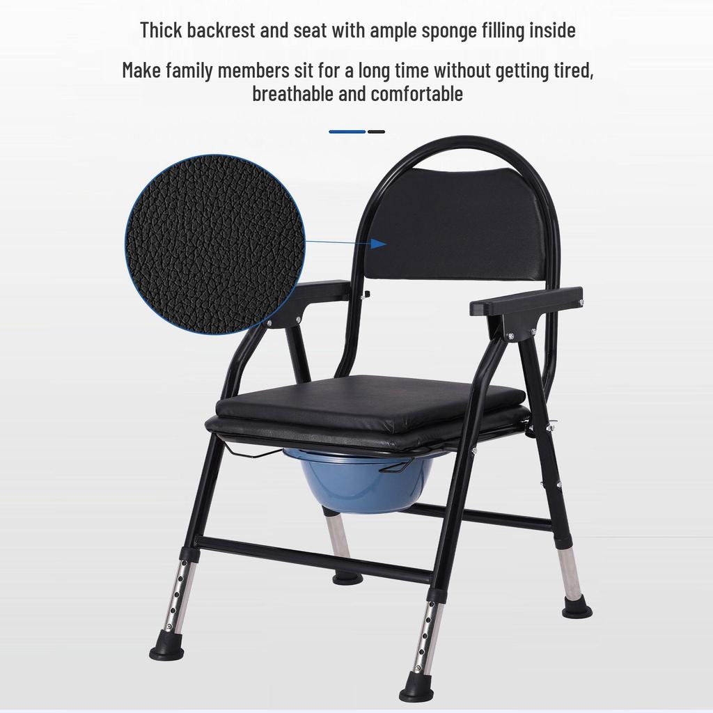 Multifunctional Foldable Toilet Chair for Elderly and Pregnant Women