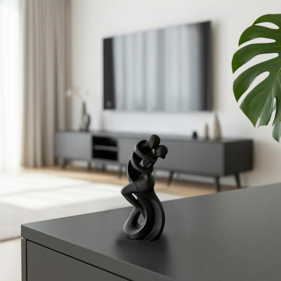 3D-gedruckte tanzende Figur, die sich umarmt, Minimalistische abstrakte Tänzer-Statue Skulptur, Tanzendes Paar Dekoration für Zuhause, Büro, Wohnzimmer