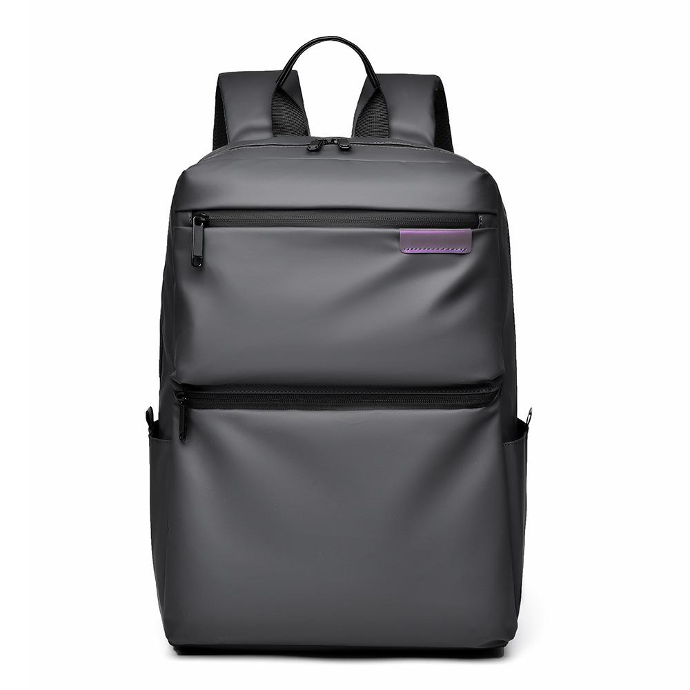 

Large Capacity Backpack Simple Business Backpack Lightweight Fashion High-end Travel Computer Bag серый