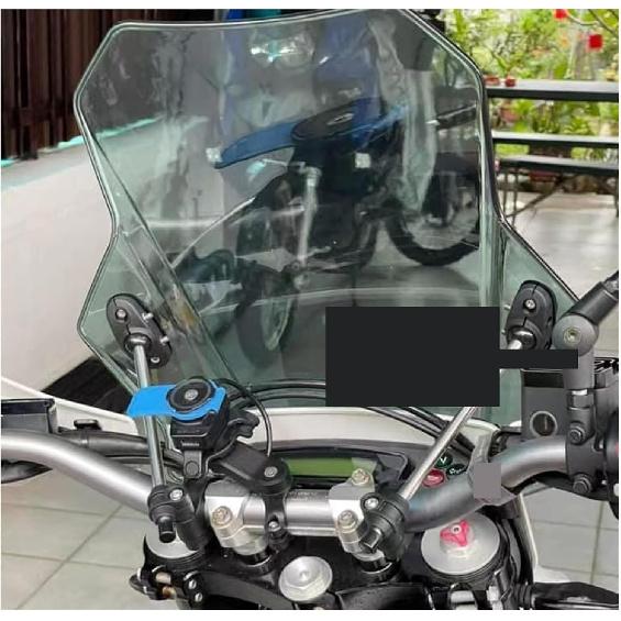 Universal Motorcycle Windshield Glass Cover Screen Deflector Compatible with Husqvarna 701 Svartpilen Vitpilen 250 401 701 Nuda 900 R(Transparent)
