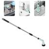 Electric Cleaning Brush Water Proof Shower Scrubber Cordless Cleaning Brush with 9pcs Brush Head and   Handle for Bathroom