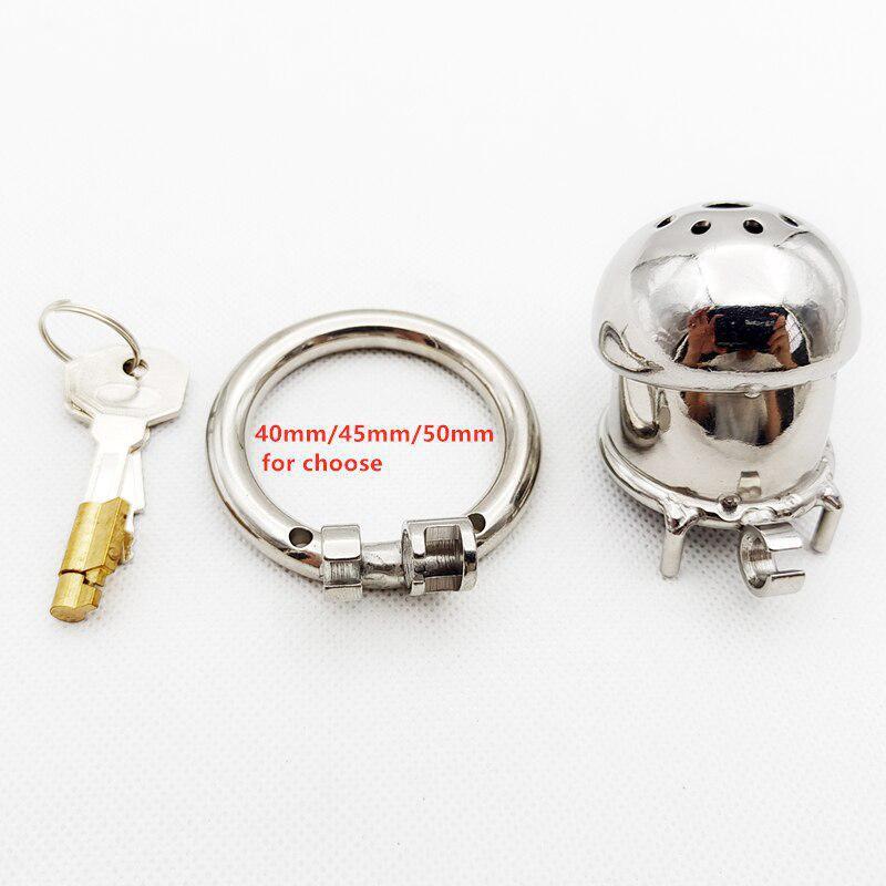 Stainless Steel Male Chastity Lock Cock Cage