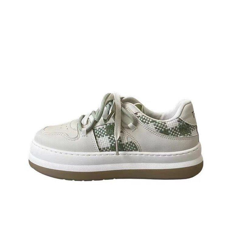 Sko med borrelås i japansk stil med stort hode Damesko Sommer Nye Mary Jane-sko Komfortable Plattform Studentsko Hvite sko Motesko