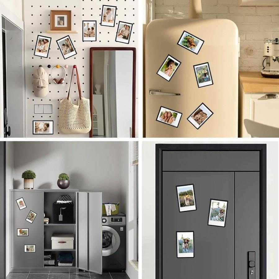 5/10 Stück 3-Zoll Magnetischer Fotorahmen für Fujifilm Instax Mini Polaroid Bilder Kühlschrank-Displaybild Für Küche Zuhause Geschenk