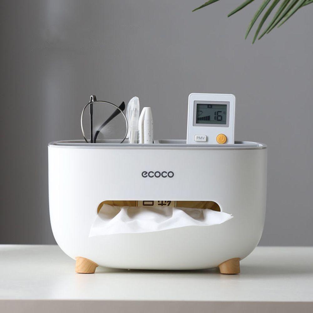 Cute Large Storage Napkin Holder Nordic Style Multi-functional Car Tissue Box Light Luxury Storage Box Desktop