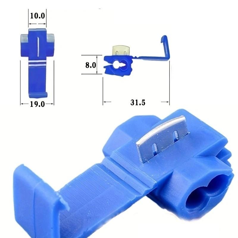 

30pcs Wire Cable Connectors Scotch Lock Electric Quick Splice Terminals Crimp Non Destructive Without Breaking Line 30 PCS темно-сірий колір