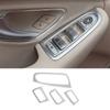 For Mercedes-Benz GLC - Silver ABS Window Lock Lift Panel Trim Frame 4X