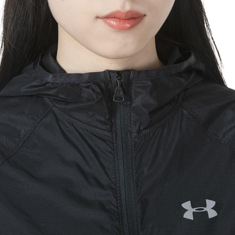 Under Armour Comfortable Casual Hooded Jacket Women Jackets Black 1326558-001